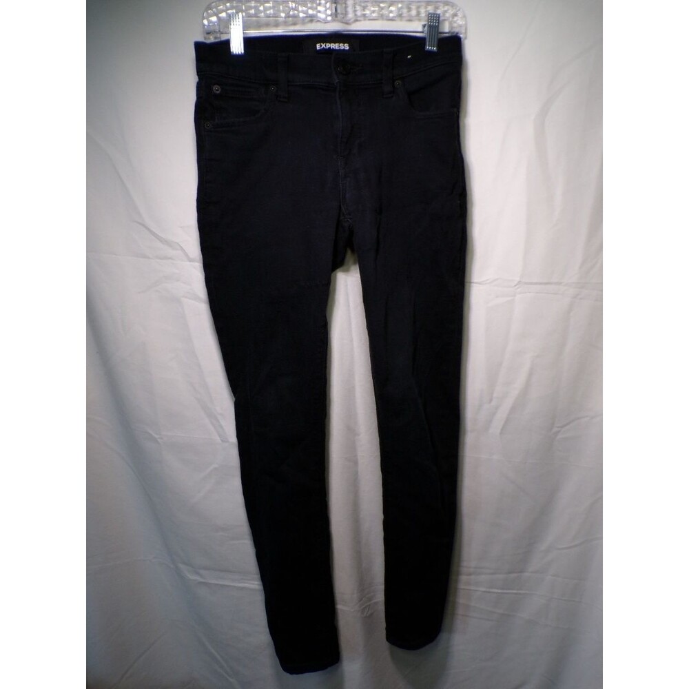 Express Women's Black Legging Skinny Jeans Mid Rise Stretch Denim 2R